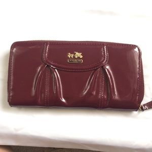 Coach patent leather wallet